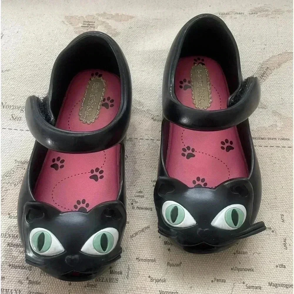 Mini Melissa 6 Ultragirl II Mary Jane Black Cat